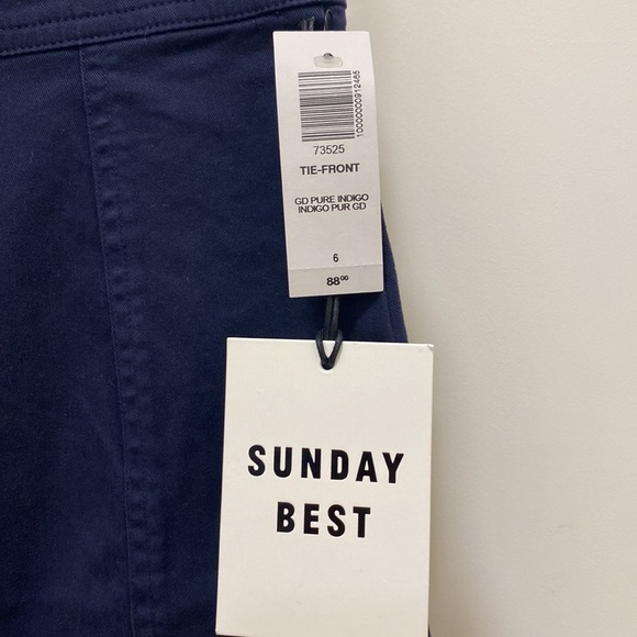 Aritzia Sunday Best Whitney Skirt, Navy Blue, Women’s Size 6 - Picture 3 of 9